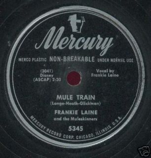 Frankie Laine 11 78 RPM Records on Mercury Columbia