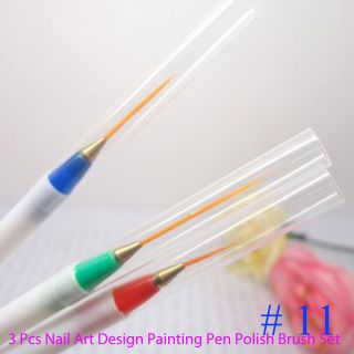 New UV Gel Nail Art Pen SET SELECTION Striper, Gel Nail Dryer, oblique
