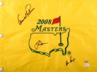 Arnold Palmer Gary Player Jack Nicklaus Autographed 2008 Masters Pin