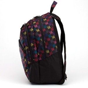 Vans Gal PAL Black Multi Scribble Check Girls Backpack