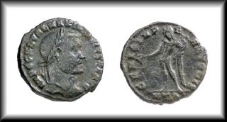 Galerius Genius of Emperor Ancient Roman Coin Follis Genio Imperatoris
