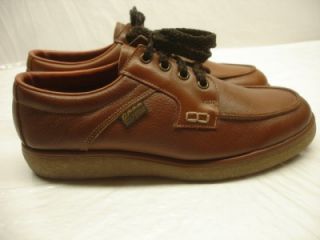  VTG 70s KINNEY SHOES G.A.S.S. Gass RUST brn leather EARTH SHOES oxford