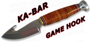 Ka Bar KaBar Knives Game Hook Fixed Blade w/ Sheath 1234 NEW