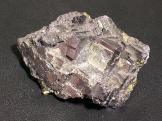 Cubic Galena Crystal Mineral w H Cleiophane Inclusions Madan Bulgaria