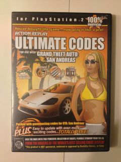   Replay Ultimate Codes Grand Theft Auto San Andreas Playstation 2 PS2