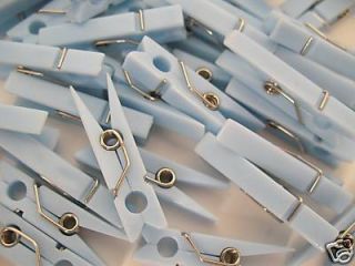 144 Blue Mini Clothespin Baby Shower Game Favor Decor