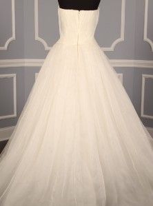 Vera Wang 111311 Freida Silk Tulle Strapless Couture Bridal Wedding
