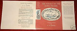 CS Lewis The Voyage of The Dawn Treader Facsimile Dustjacket Only 1952
