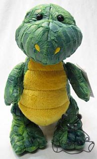 Dinosaur Green Yellow Ganz Plush Toy Stuffed Animal Lizard Dino