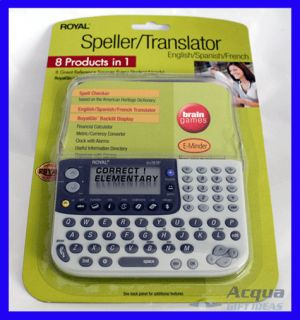 English Spanish French Electronic Translator PDA