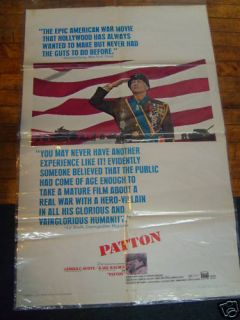 George C Scott Patton Original Movie Poster
