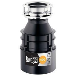 InSinkErator Badger 100 1 3 HP Continuous Feed Garbage Disposer