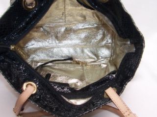 Michael Kors Black Items Python Embossed Tote Bag $198