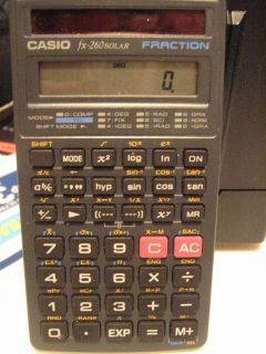 Casio FX 260Solar Business/Scientific Calculator Works 100% Fx 260