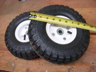 10 Wheels for Dolly Cart Lawn Garden Tires Pair