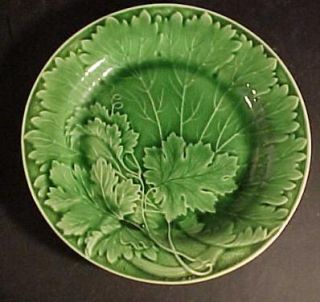 vintage majolica 8 plate grape vines leaves this is a lovely vintage