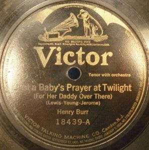 lot of seven 78 rpm records henry burr others o