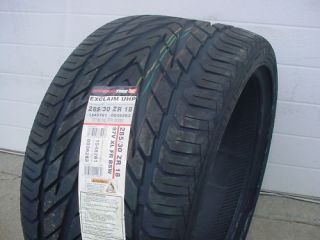 New 285 30 ZR 18 General Exclaim UHP All Season Tires
