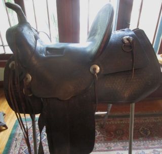 George Lawrence Portland Oregon High Cantle Vintage Saddle