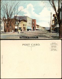 postcard franklin st watkins new york street view vintage postcard