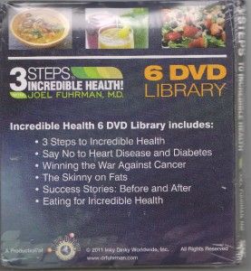  Incredible Health 6 DVD Library Set by Joel Fuhrman M D SEALED