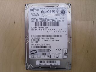 Fujitsu 20GB Internal Hard Disk Drive Model MHS2020AT