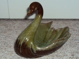 Blue Mountain Pottery 7” Swan Bird Georgian Bay Glaze
