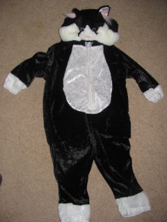 Celebration CAT Costume Size medium 2t 4t full body with hood