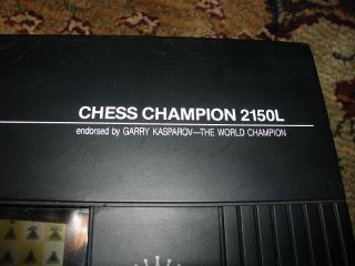 Chess Champion Set 2150L Radio Shack Garry Kasparov Electronic