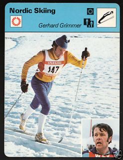 Gerhard Grimmer Nordic Skiing 1978 SPORTSCASTER Card