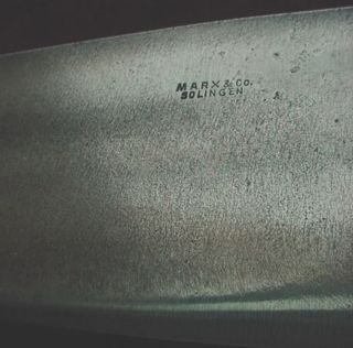 Old German Chef Knife Marx Solingen Vintage Antique 15 5 Carbon Steel