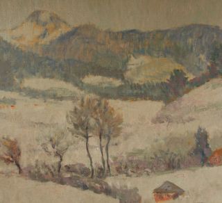 Fritz Lederer Landscape German Judaica Art O C 1913