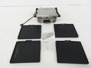 George Foreman GR0742S 3 in 1 Panini Press Grill and Open Griddle