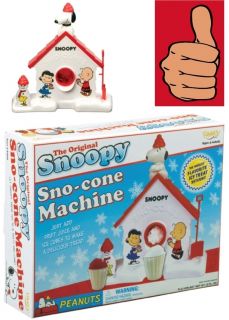 Peanuts Snoopy Sno Cone Machine Fundex Brand New Charlie Brown Snow