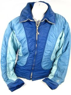 Vintage 80s Gerry Ski Down Blue Jacket Emo Hot L