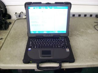 Getac M230 Rugged Laptop Core Duo L2400 1 66GHz • 1 5GB • CDRW DVD