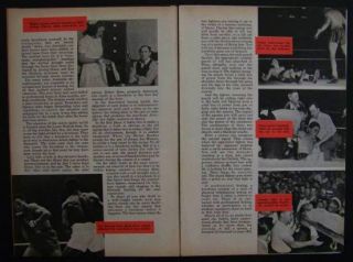 Deadly Boxing 1948 Article Sam Baroudi Jimmy Doyle Joe Loius Jersey