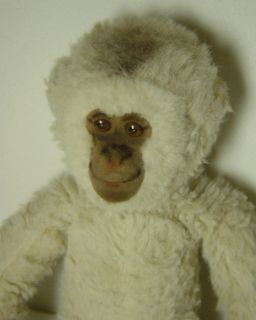 Cute Large Vintage 60s Steiff Plush Monkey Gibbon with Button
