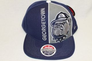 Georgetown Hoyas NCAA Snapback Hat Cap Hype Navy Gray