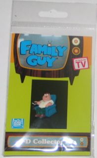 The Family Guy TV Show Peter Figure 3 D Ruberized Pin
