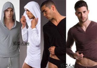 Men Man Yoga Lounge Suit Wear Figure Flattering Sexy Sports Silky