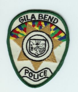 Arizona Police Sheriff Patch Gila Bend CHEESECLOTH