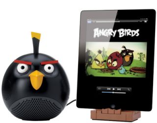 New Gear4 Angry Birds Black Bird Speaker Dock for Apple iPod iPhone