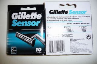 40 Gillette Sensor Razor Blades   NIB   Factory Sealed Guaranteed