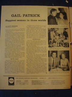  Magazine Henry Cabot Lodge Gail Patrick Sam Space April 26 1959