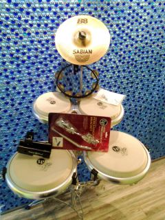 LP Latin Percussion Giovanni Compact Congas with Compact Bongos