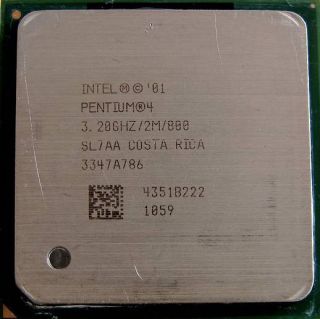 INTEL Gallatin Pentium 4 Extreme 3 2 GHZ 2M Cache Socket 478 SL7AA CPU