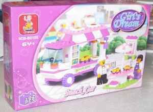 Sluban Building Blocks Girls Dream Bundle 2 Sets New Legos Restaurant