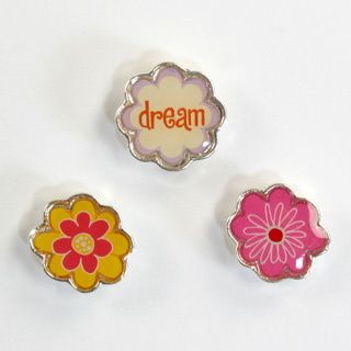 American Girl Crafts Doll Bracelets Flower Slide Charms