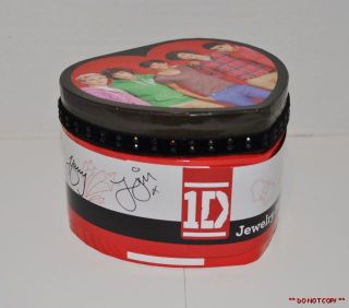 New Girls One Direction 1D Jewelry Box for Ring Necklaces Watch Harry
